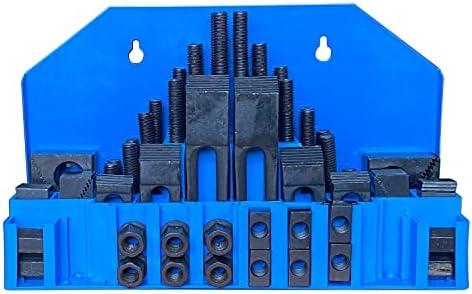 58PC Hold Down Clamp Clamping Set Kit Bridgeport Mill (7/16" Slot 3/8" Stud)