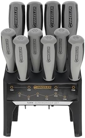 Wheeler 10 Piece Torx Screwdriver Set for Pistol Rifle Handgun Gunsmithing Rebuild and Maintenance