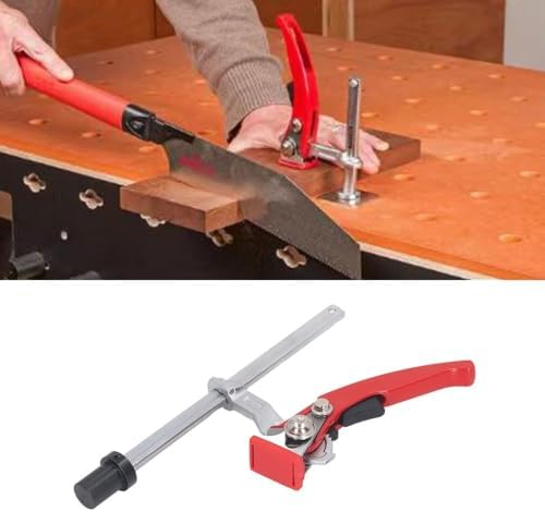 2 Pack Hold Down Clamps, 20mm Base Ratchet Bench Dog Clamps for Woodworking