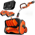 VOLTASK 48V 17-Inch Electric Snow Shovel with Wheels, 1200W Brushless Motor