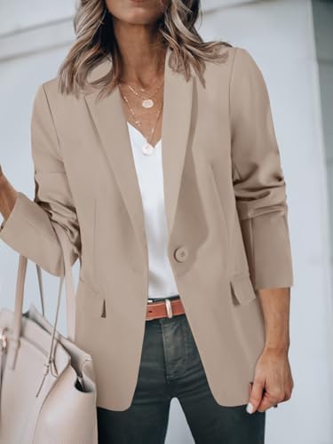 Cicy Bell Womens Casual Blazers Long Sleeve Work Office Suit Jackets Blazer