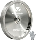 CBN Grinding Wheel 8 Inch 180 Grit, 8" x 1" Wide, 5/8" Arbor, Bench Grinder Wheel for Sharpening HSS, Lathe Tools, Chisels & Woodturning Tools, Fit 8-Inch Bench Grinders(180 Grit)