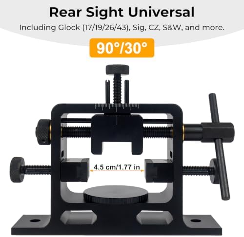 Heavy Duty Universal Sight Pusher Tool, Glock Sight Tool for Removing and Adjusting Front and Rear Sights on Glocks 19/43