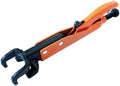 Grip-On 91507 7-Inch Axial Grip LL-Shaped Locking Pliers in Orange Epoxy
