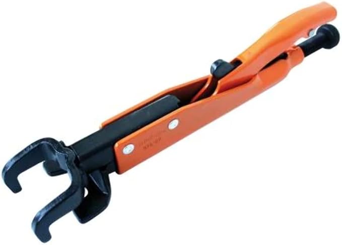 Grip-On 91507 7-Inch Axial Grip LL-Shaped Locking Pliers in Orange Epoxy