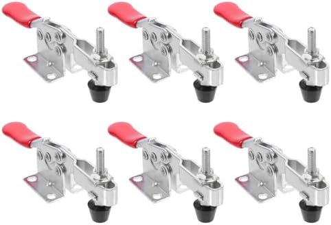 VILLCASE 10pcs Quick Clamps Horizontal Push Toggle Clamps Downward Pressing Workholding Devices for Woodworking and DIY Assembly