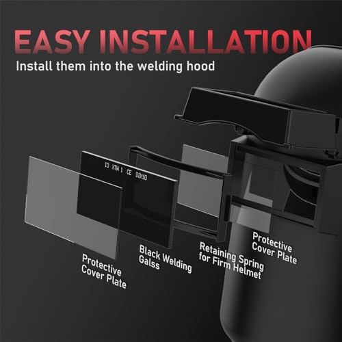 YESWELDER Lightweight, Durable Flip Front Welding Helmet, Sugar Scoop Pipeline Welding Hood Welding mask