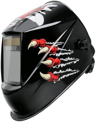 Welding Helmet Auto Darkening,Large Viewing 3.94 * 3.15" True Color Welding Hood With 4 Arc Sensors Solar Powered,Wide Shade 5-9/9-13 for TIG, MIG, MAG (C-001)