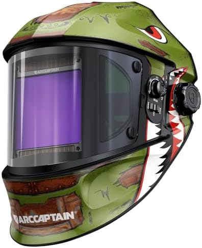 ARCCAPTAIN Welding Hood, 180° Panoramic View Auto Darkening Welding Helmet