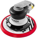Indasa 6” DA Air Sander Non-Vacuum | 3/16” (5mm) Orbit | 12,000 RPM | Includes Rhynostick Solid Backup Pad & Wrench | Lightweight Professional Random Orbital Sander for Auto Body, Wood & Prep Work