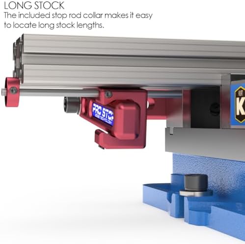 03-000 Pro Vise Stop - Low Profile CNC Milling Workstop for 6" Vises, Fast, Accurate Part Setup, Repeat Setup with Rotating Arm for Total Clearance