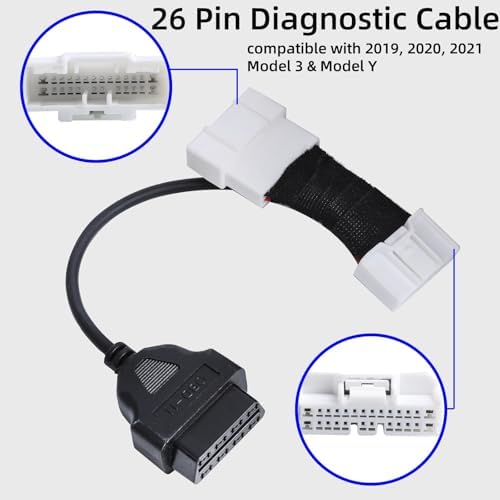 Diagnostic Service Cable Kit Compatible with Model 3/Y & Model S/X, OBD2 Diagnostic Cord OBD Repair Support Cable Replacement for 1137658-00-C,1013230-00-A,1930388-00-A