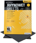 Indasa 50 PCS 9x11” Wet & Dry Sandpaper Sheets, 80 GRIT, Clog-Resistant Abrasive for Wood, Metal, Auto, Paint & Clear Coat Finishing, Sand Paper Aluminum Oxide, Plusline
