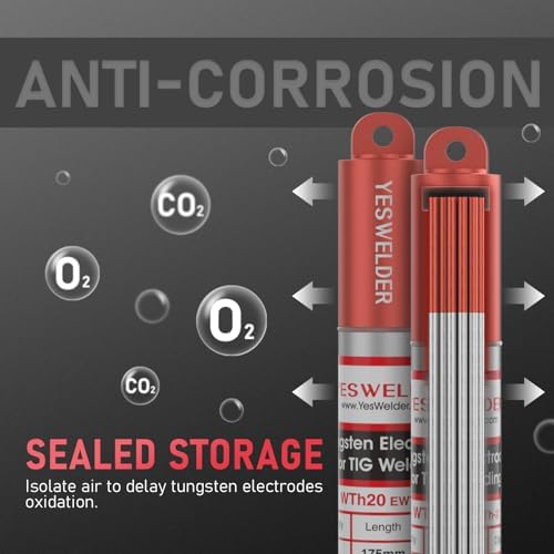 YESWELDER TIG Welding Tungsten Electrode Red Tip