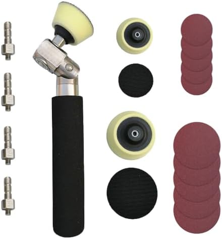Bowl Sander Kit For Woodturning/Wood Lathe，with Rotatable Spindle Head 2 Inch 3 Inch Pads