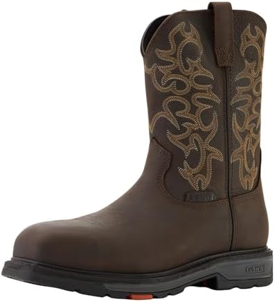 BRUNT Vastbinder Welted (Comp Toe) - 10” Breathable, Water-Resistant Square Toe Work Boot - EH Rated - Slip + Oil Resistant - Goodyear Welt Construction - Adjustable