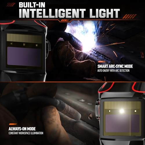 ANDELI Auto Darkening Welding Helmet，Shade 3/5-9/9-13，Digital Control
