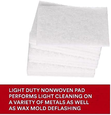 Scotch-Brite Light Cleansing 7445 Hand Pad, SF Grade, 6 in x 9 in, Light Cleaning and Scuffing, For Use on Wax, Paint, Plastic, Metal, Case of 3200