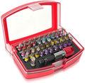 32-Piece Security Screwdriver Bit Set with Case, 1/4" Hex