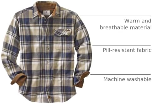 Legendary Whitetails Mens Flannel Long Sleeve Button Down 100% Cotton Shirt