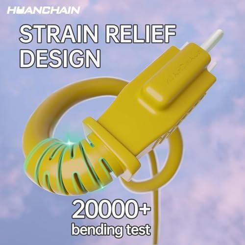 HUANCHAIN Indoor Outdoor Yellow Extension Cord 60 FT Waterproof 16/3 Gauge