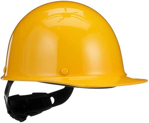 MSA Skullgard Cap Style Safety Hard Hat with Suspension - Non-Slotted Cap, Made of Phenolic Resin, Radiant Heat Loads up to 350F | Fas-Trac III Ratchet Suspension
