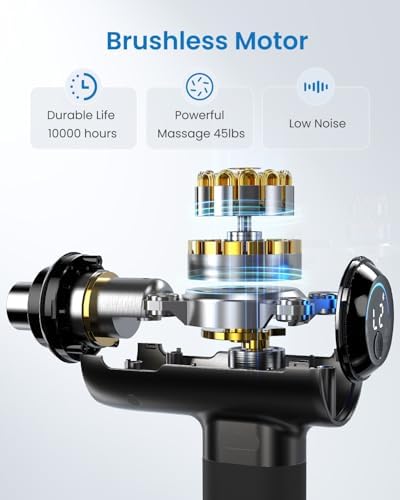 RENPHO Active+ Massage Gun, App-Controlled Guided Courses, Bluetooth