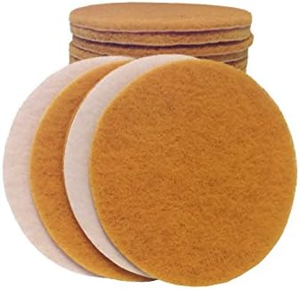 Starcke Premium 6 Inch Non Woven Surface Conditioning Discs - for Dry Sanding Countertops, Auto Body Repair, Marine, Paint, Plastics, Metal and Fiberglass (Gold, 25 Pack)