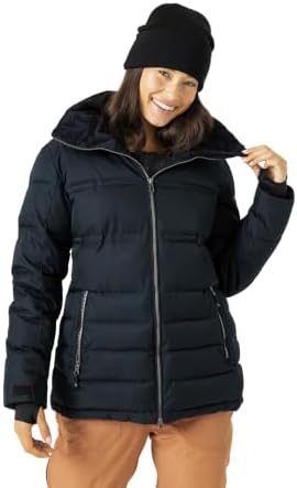 Roxy Women's Quinn Puffer Jacket – 10k Waterproof, Pfas-free, Recycled Stretch Fabric