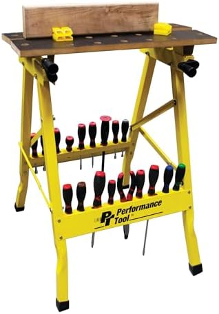 Performance Tool W54025 Portable Folding Workbench and Vise