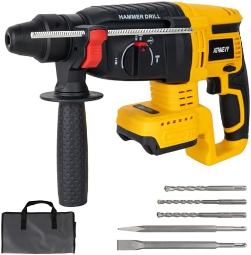 1" SDS-Plus Brushless Cordless Rotary Hammer Drill, for Dewalt 20V Battery