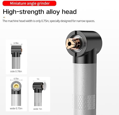 Designed for Narrow Spaces: IZIO 6-Variable Speed Compact Grinder & Polisher - Mini Rotary Tool 10 Rotary Burrs, Perfect for Intricate Crafts & Repairs