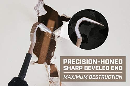 Spec Ops Tools Pry Bar, Crowbar for Demolition & Nail Pulling, High-Carbon Steel, 30" Demo Bar