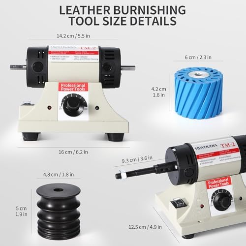 Leather Burnishing Machine,0-10000RPM Variable Speed Leather Edge Burnisher