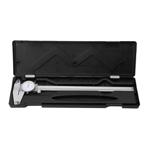 12'' Shockproof Dial Caliper Stainless Steel001'' Grad Calipers Ruler w/Case