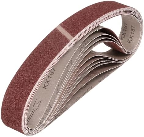 HARFINGTON 2 x 42 Inch Sanding Belts, 10 Pcs 40 Grits Aluminum Oxide