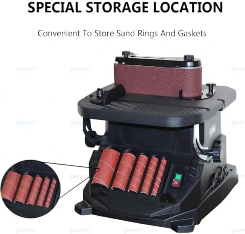 Oscillating Spindle Sander,450W 2-in-1 Woodworking Machine