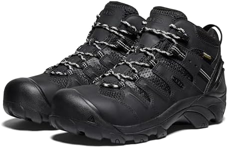 KEEN Utility Men's Lansing Mid Height Steel Toe Waterproof Work Boots