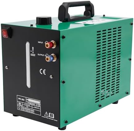 TIG Welding Water Cooler,8L Welder Torch Water Cooling System,110V 370W Welder Torch Water Cooler,7L-9L/min Rated Water Flow with Flow Alarm (8L)