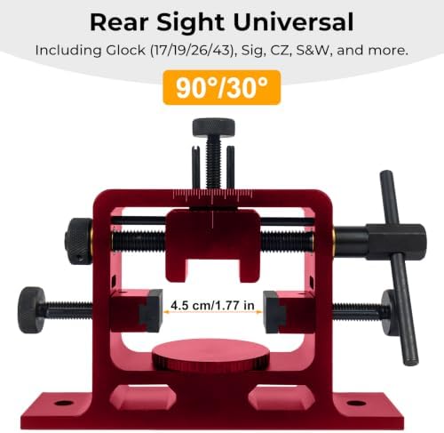Heavy Duty Universal Sight Pusher Tool, Glock Sight Tool for Removing and Adjusting Front and Rear Sights on Glocks 19/43