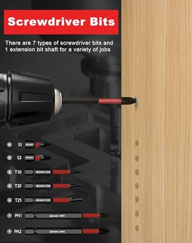 EZARC Countersink Drill Bit Set, 24PCS Tapered Bits with Wooden Sticks