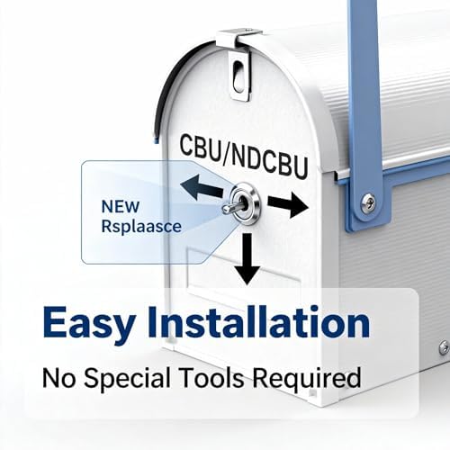 L1172C Mailbox Lock Replace USPS-L-1172C National Mailbox Lock C9100,10 Set | Mailbox Lock Fit for CompX L-1172C NDCBU CBU Cluster Mailboxs with 3 Keys