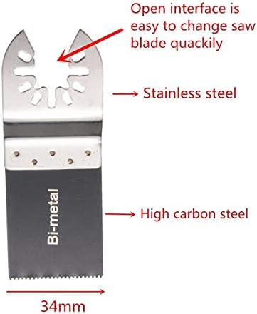 20PCS Bi-Metal osciallting Saw bldes, Diagtree Oscillating Multitool Quick Release Saw Blades Fits Fein Multimaster, Porter Cable, Black&Decker, Bosch Craftsman, Ridgid, Makita etc