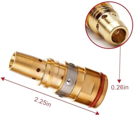 5-PK Gas Diffuser D-MA250 Replacement for Miller AccuLock MDX-250 AccuLock S Mig Guns Millermatic 212,235,250,251,252,255 Mig Welder