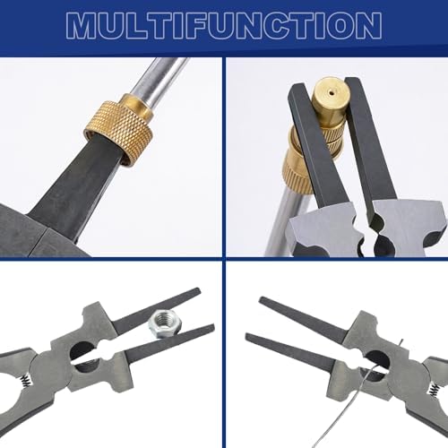 Professional 8" Weliding Pliers, Sharp MIG Pliers for Rust Resistant, Long Nose with Anti-slip Handle - Durable and Effecient (1pc)