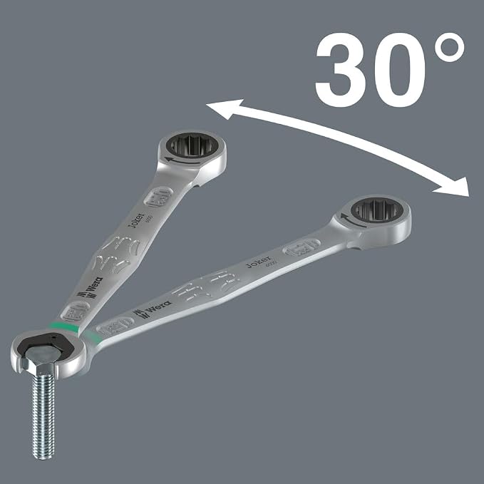 Wera 05020012001 Joker Set Imperial Combination Wrench-Set, 8 Pieces