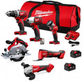 Milwaukee M18 Cordless LITHIUM-ION 6-Tool Combo Kit (2696-26)