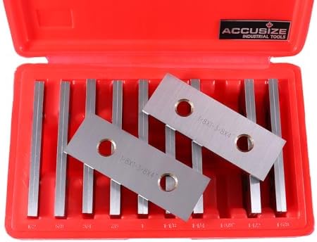 Accusize Precision Parallel Set 1/8 in x 4 in, 10 Matched Pairs