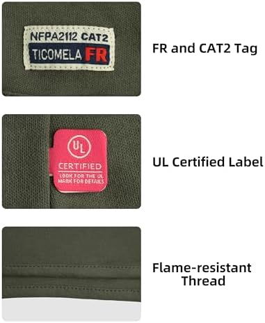 TICOMELA FR Face Mask Balaclava Flame Resistant Hood CAT2 Arc Rated OneSize