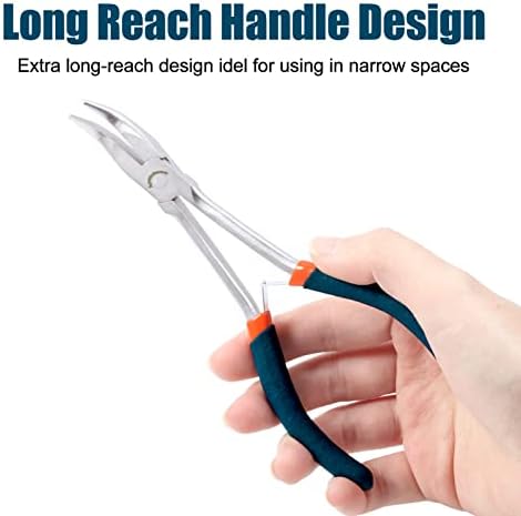 SPEEDWOX 5Pcs Mini Pliers Set with Case Include Flat Nose Pliers End Cutting Pliers Bent Nose Pliers Diagonal Pliers Needle Nose Pliers for Making Crafts, Repairing